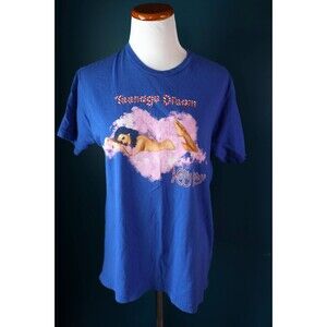 Katy Perry Shirt Teenage Dream 2011 Tour Concert Tee Blue Graphic Shirt Size M